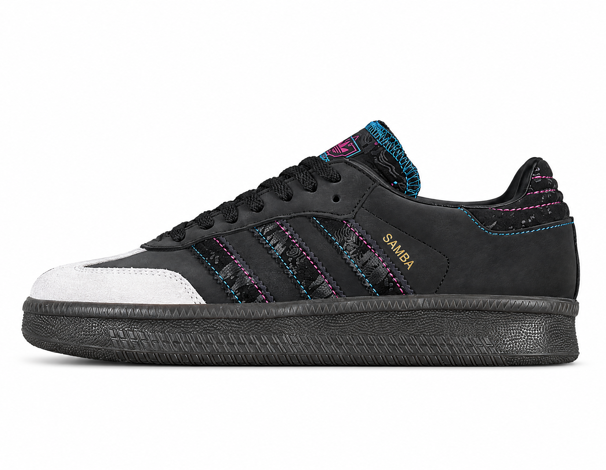 Adidas Fefei Ruan X Samba Xlg Chinese New Year Pack Core Black/Grey/Gum ID1138