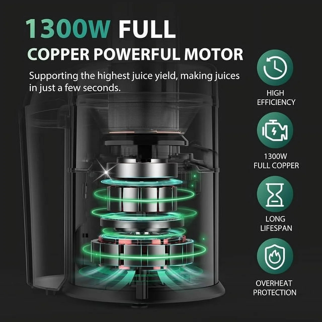 Centrifugal Juicer Machines Vegetable and Fruit,1100W Juice Extractor with 3