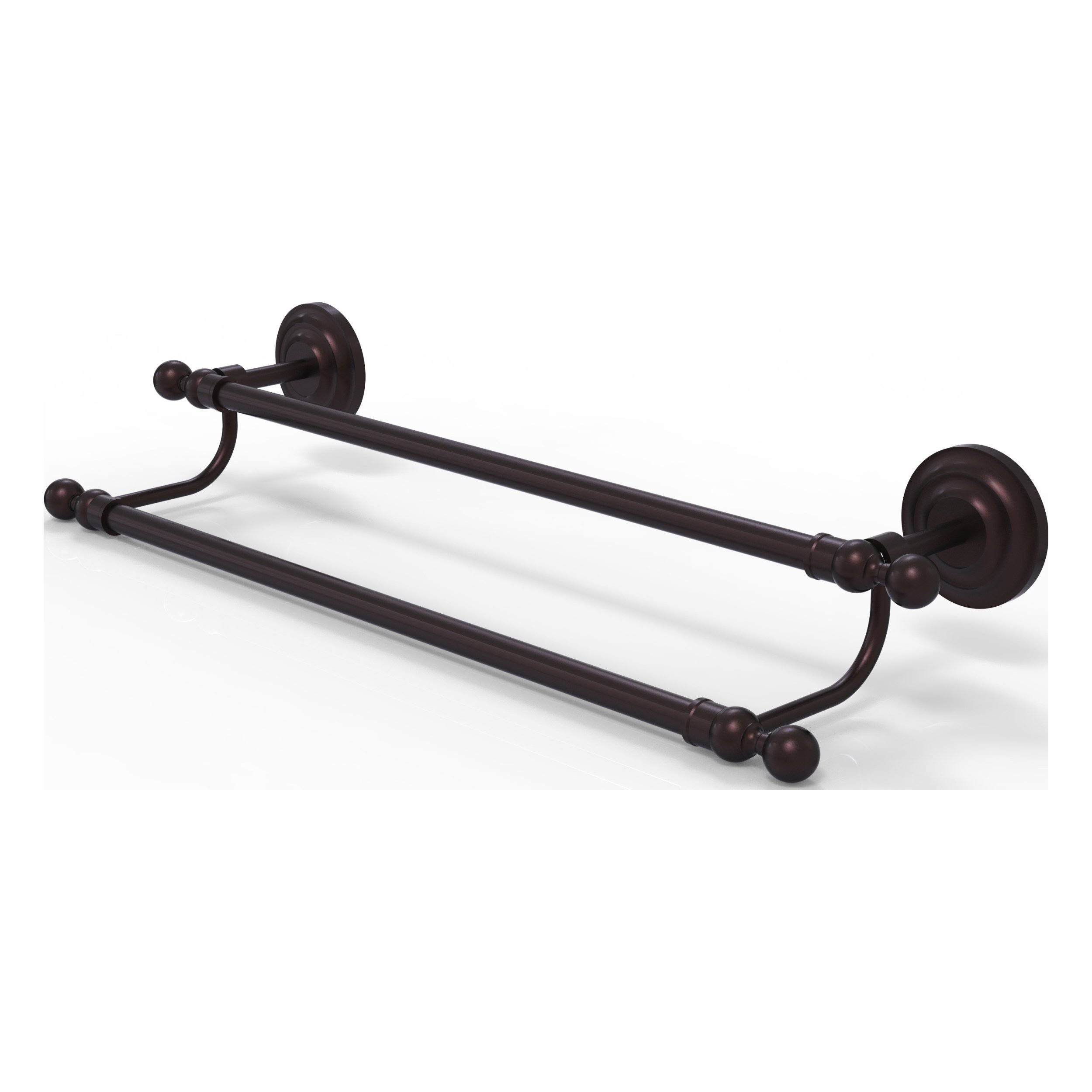 Allied Brass Que New Collection 36 inch Double Towel Bar Antique Bronze