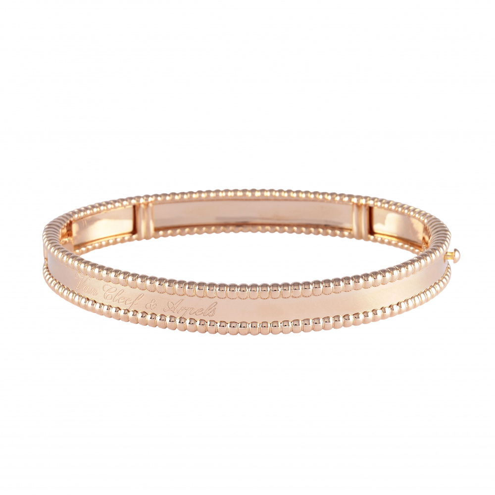 Van Cleef & Arpels Perle Senior Tulle M Bracelet 18K White Gold & 18K Rose Gold VCARP3K700