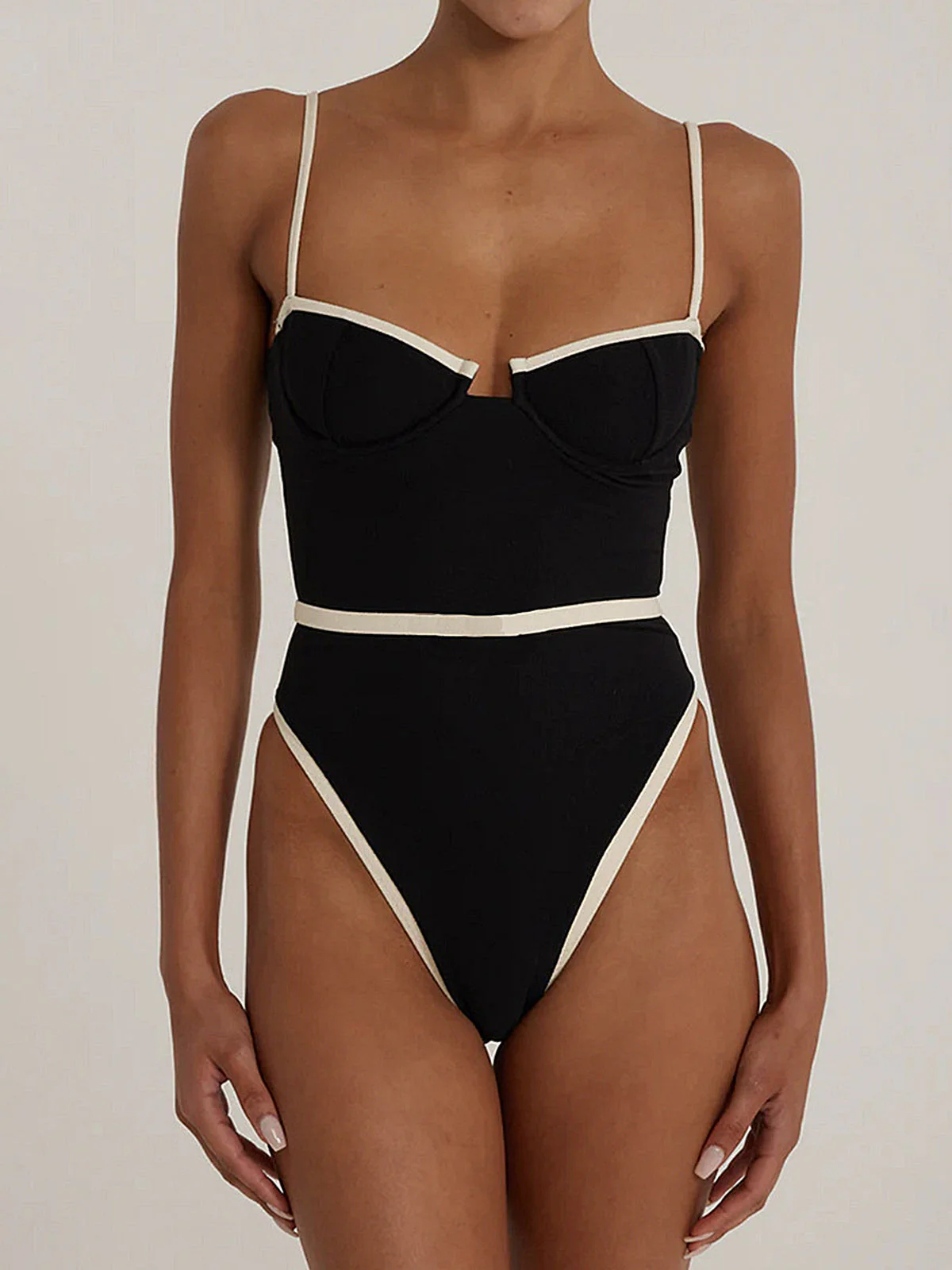 Underwire Balconette Cheeky One Piece SwimsuitClistos