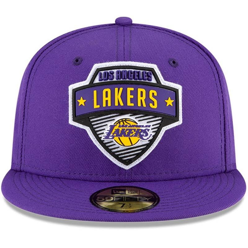 Men&s New Era Purple Los Angeles Lakers 2020 Tip Off 59FIFTY Fitted Hat