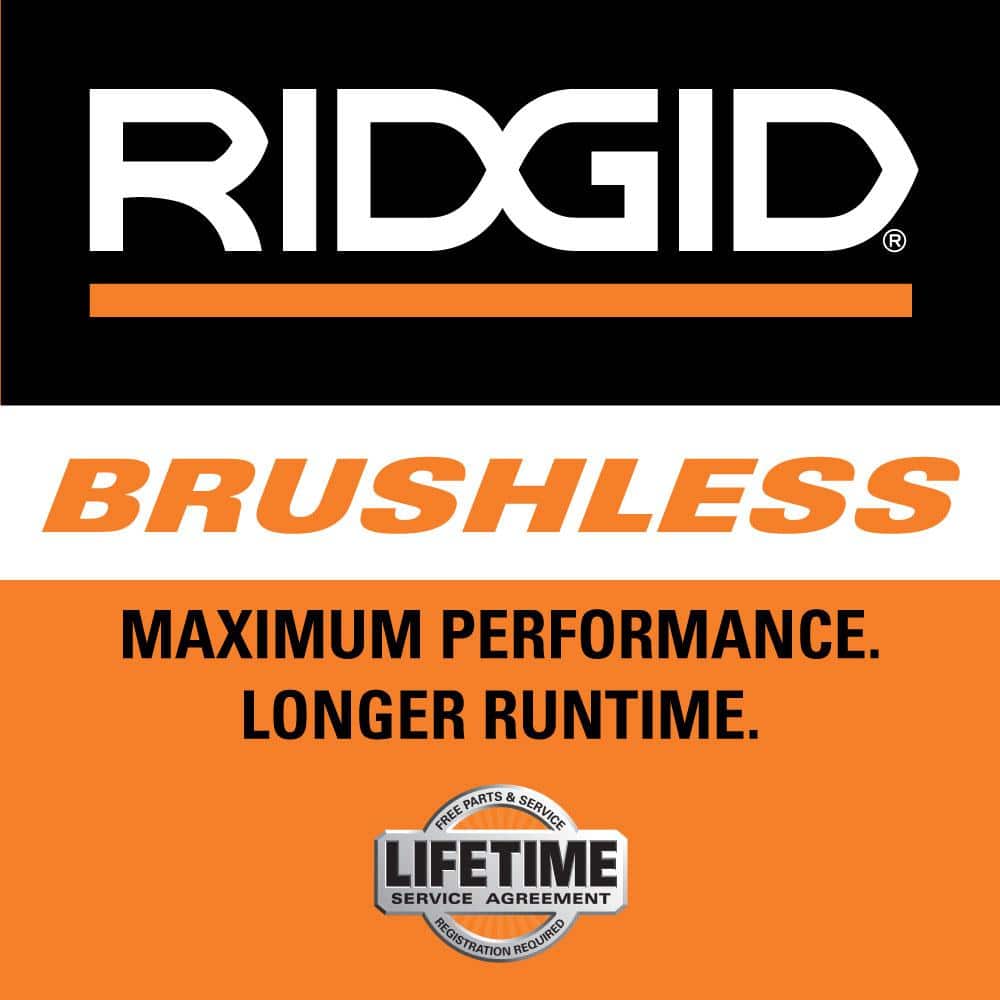 Ridgid 18V Brushless Cordless 4-1/2 in. Paddle Switch Angle Grinder R86047B