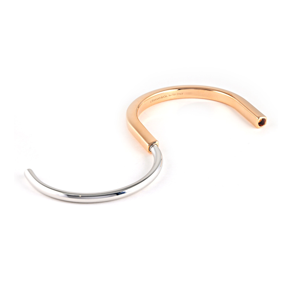 Tiffany & Co. Lock Bracelet 18K White Gold & 18K Rose Gold 73027411