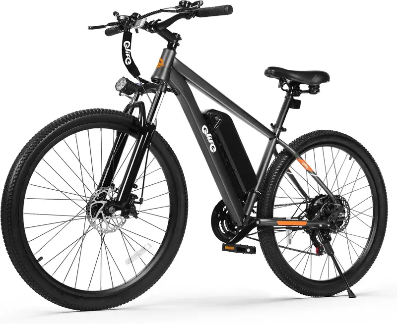 Qlife Racer Adult E-Bike – 21-Speed Mountain Bike with Lightweight Frame