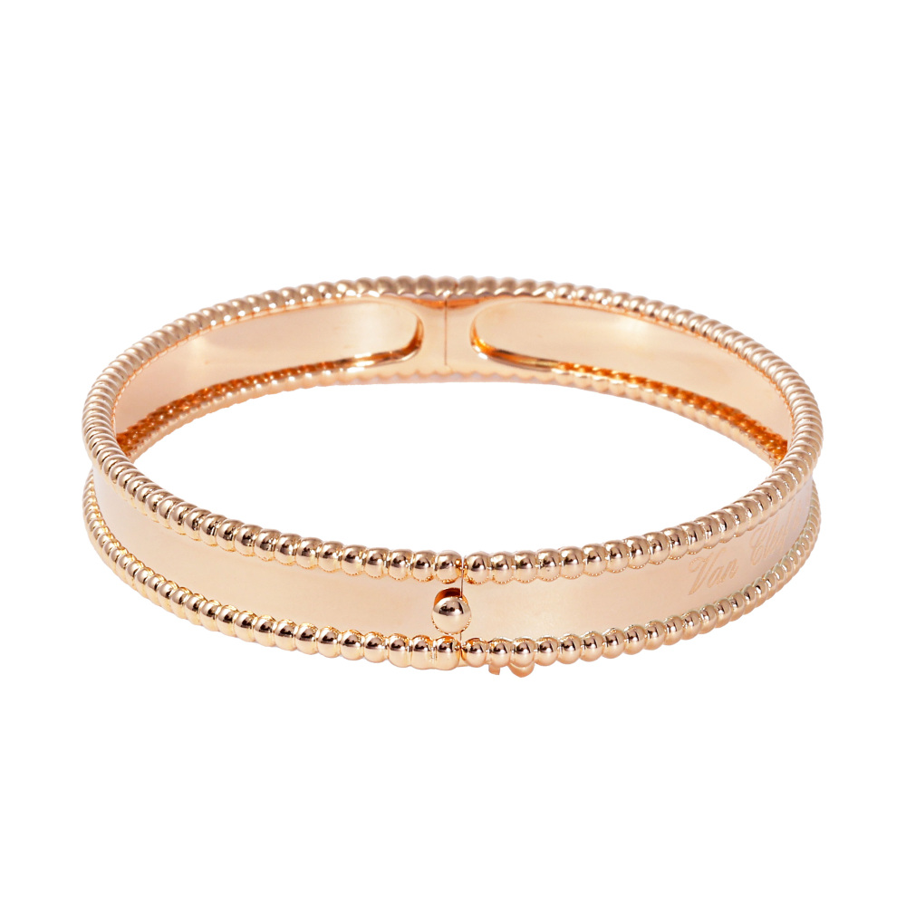 Van Cleef & Arpels Perle Senior Tulle Bracelet 18K White Gold & 18K Rose Gold VCARP3K700
