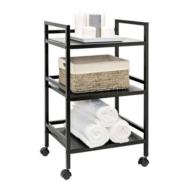 Honey can do Metal Rolling Cart Black