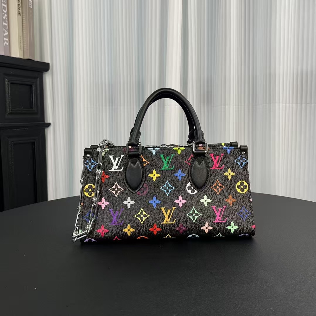 Top version LV onthego eastwest chain monogram multicolore bag - cnluxepick