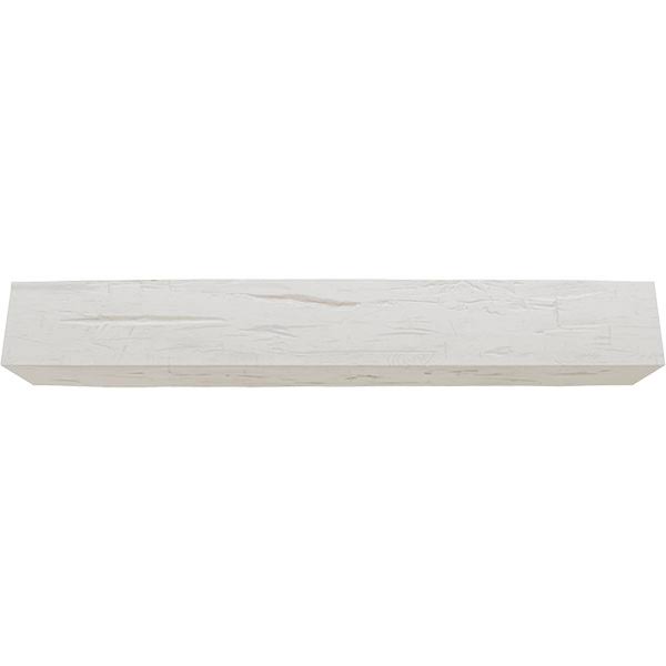 Ekena Millwork MANUHH06X10X36UN 6x22H x 10x22D x 36x22W Hand Hewn Faux Wood Fireplace Mantel, Factory Prepped, Ready for Paint