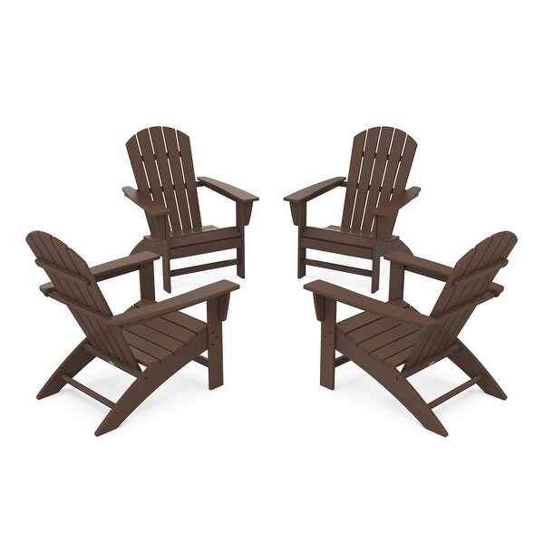 POLYWOOD Nautical 4Piece Adirondack Conversation Set