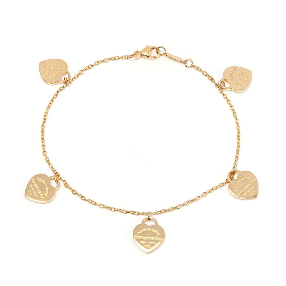 Tiffany & Co. Return To Heart Bracelet 18K Yellow Gold