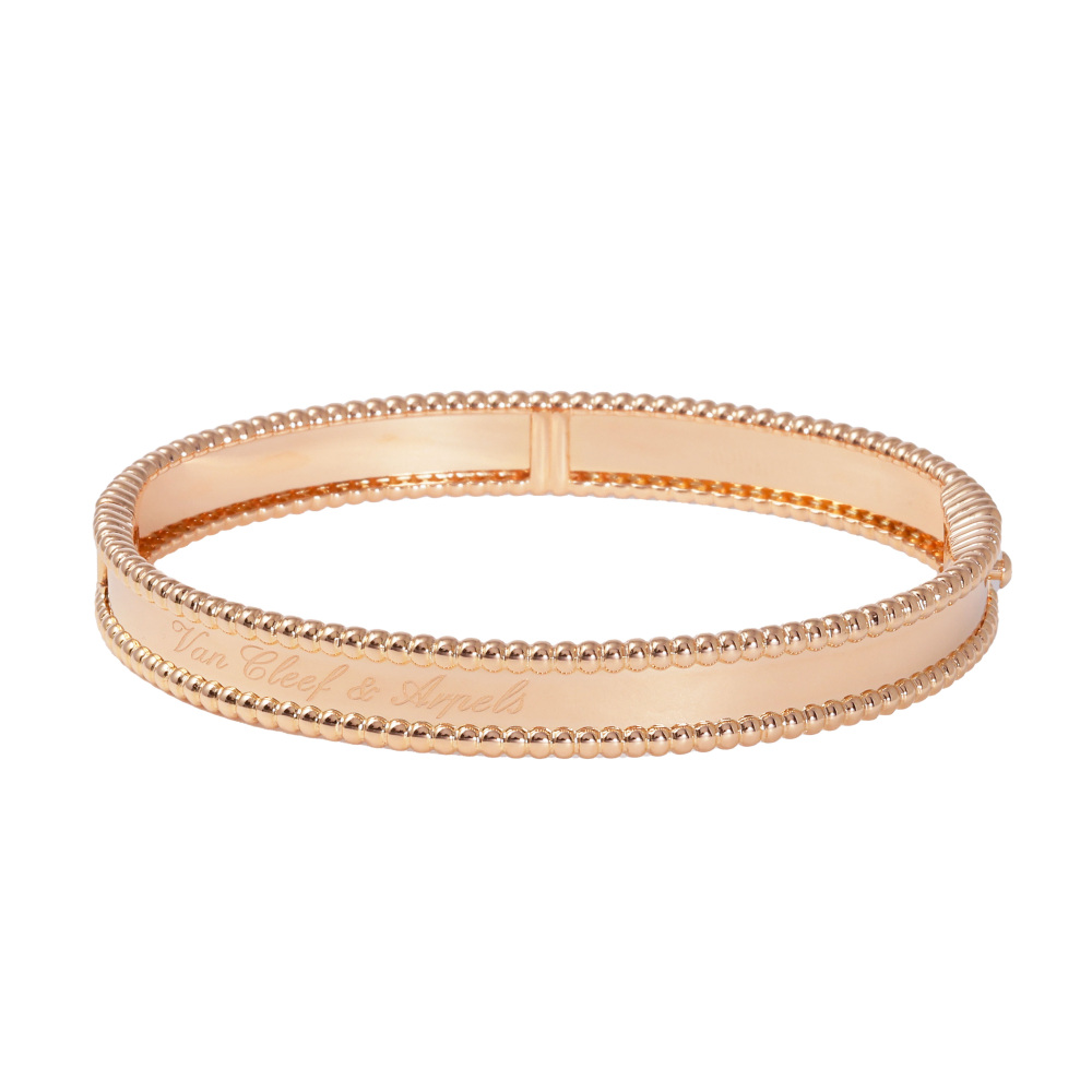 Van Cleef & Arpels Perle Senior Tulle Bracelet 18K White Gold & 18K Rose Gold VCARP3K700