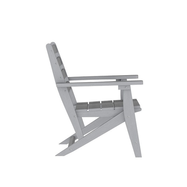 Commercial All Weather Adirondack Table and 4 Chairs with Cupholders