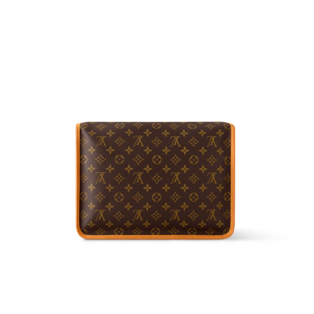Louis Vuitton Satchel Messenger Monogram Brown 14 Inches M14723