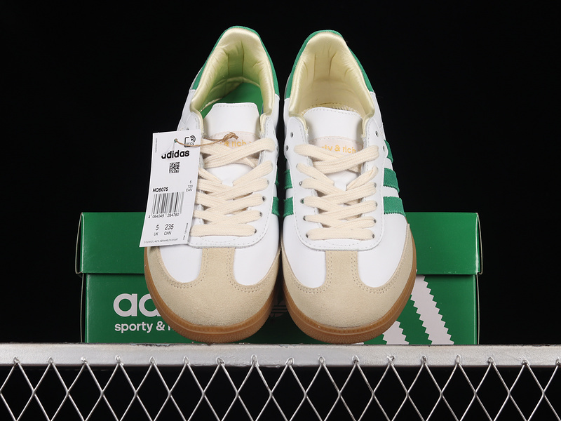 Sporty & Rich X Adidas Samba Og Cloud White/Green/Gum HQ6075