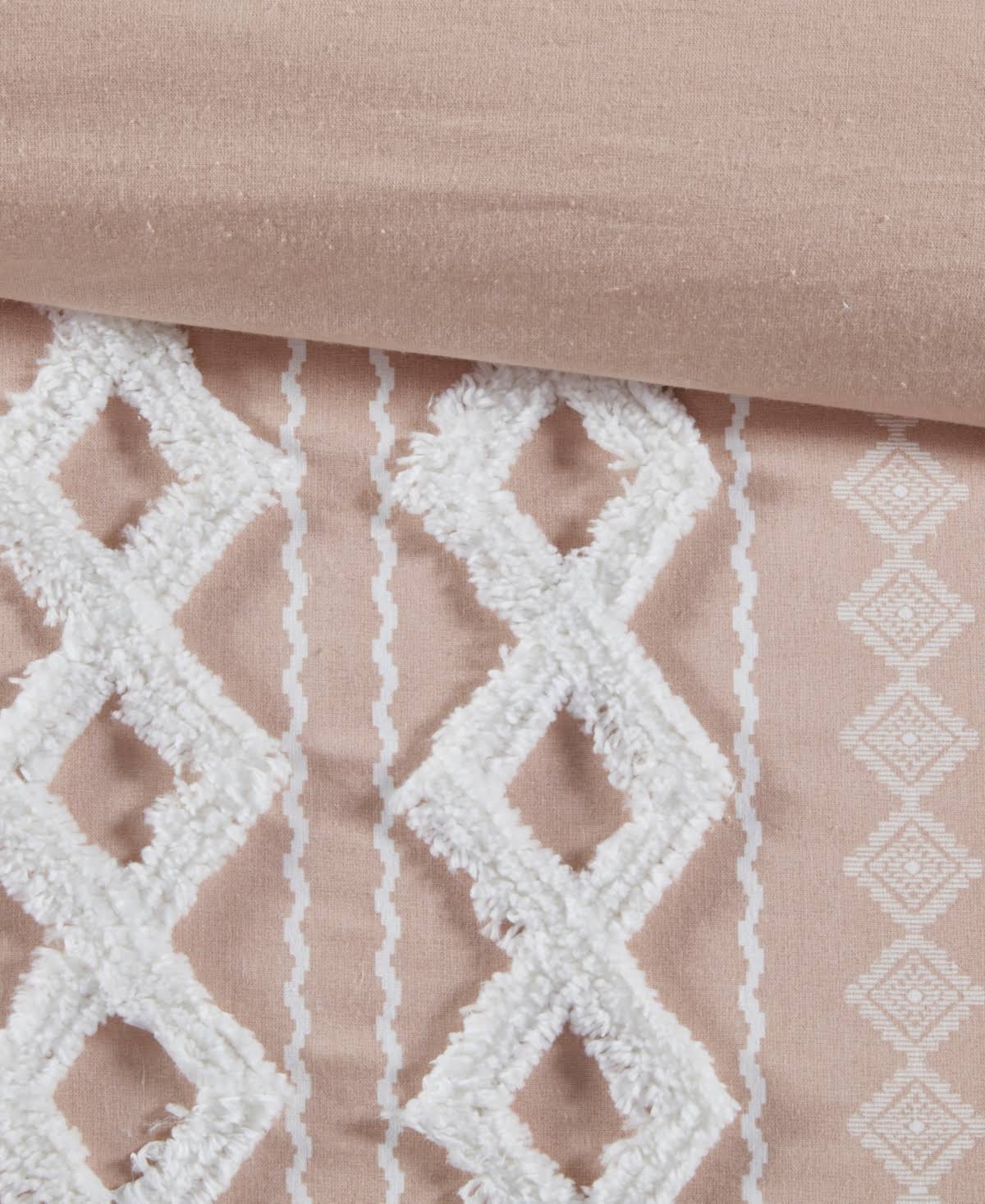INK+IVY - Imani Cotton Duvet Cover Mini Set - Blush - King/Cal King