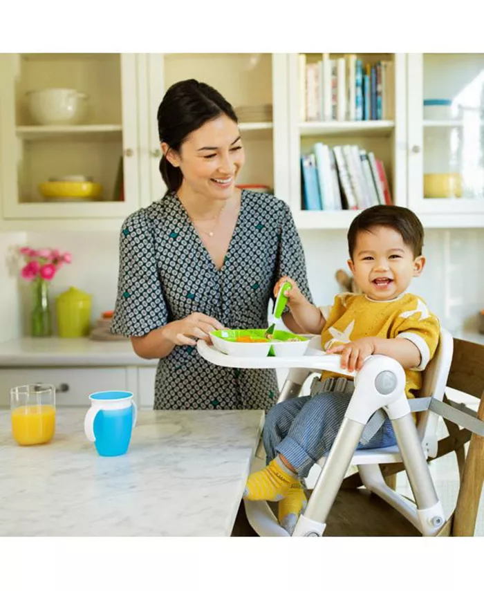 Munchkin Raise Toddler 3 Piece Fork Set, Ergonomic design, Green