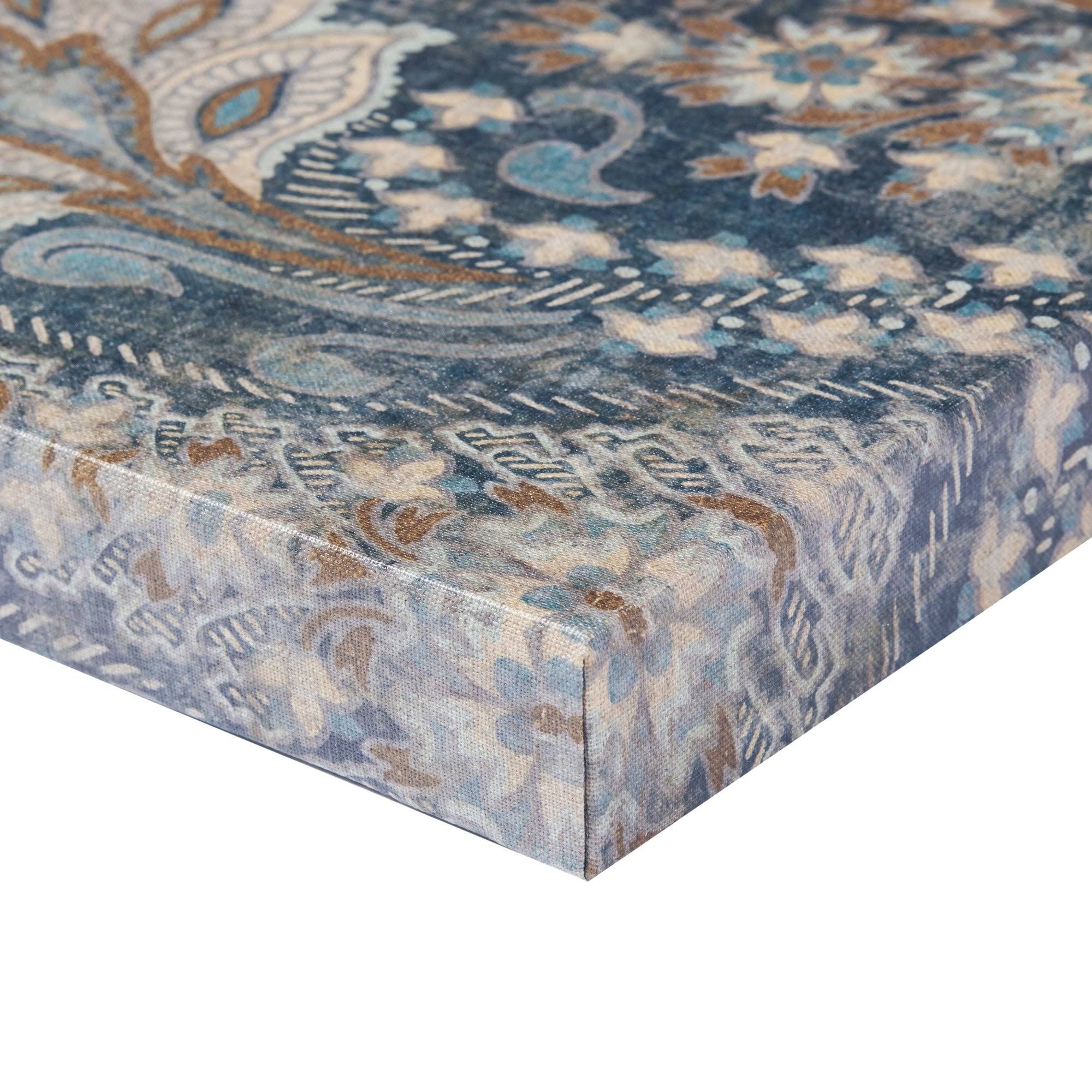 Madison Park Weathered Damask Blue Walls Printed Linen 3 Piece Set