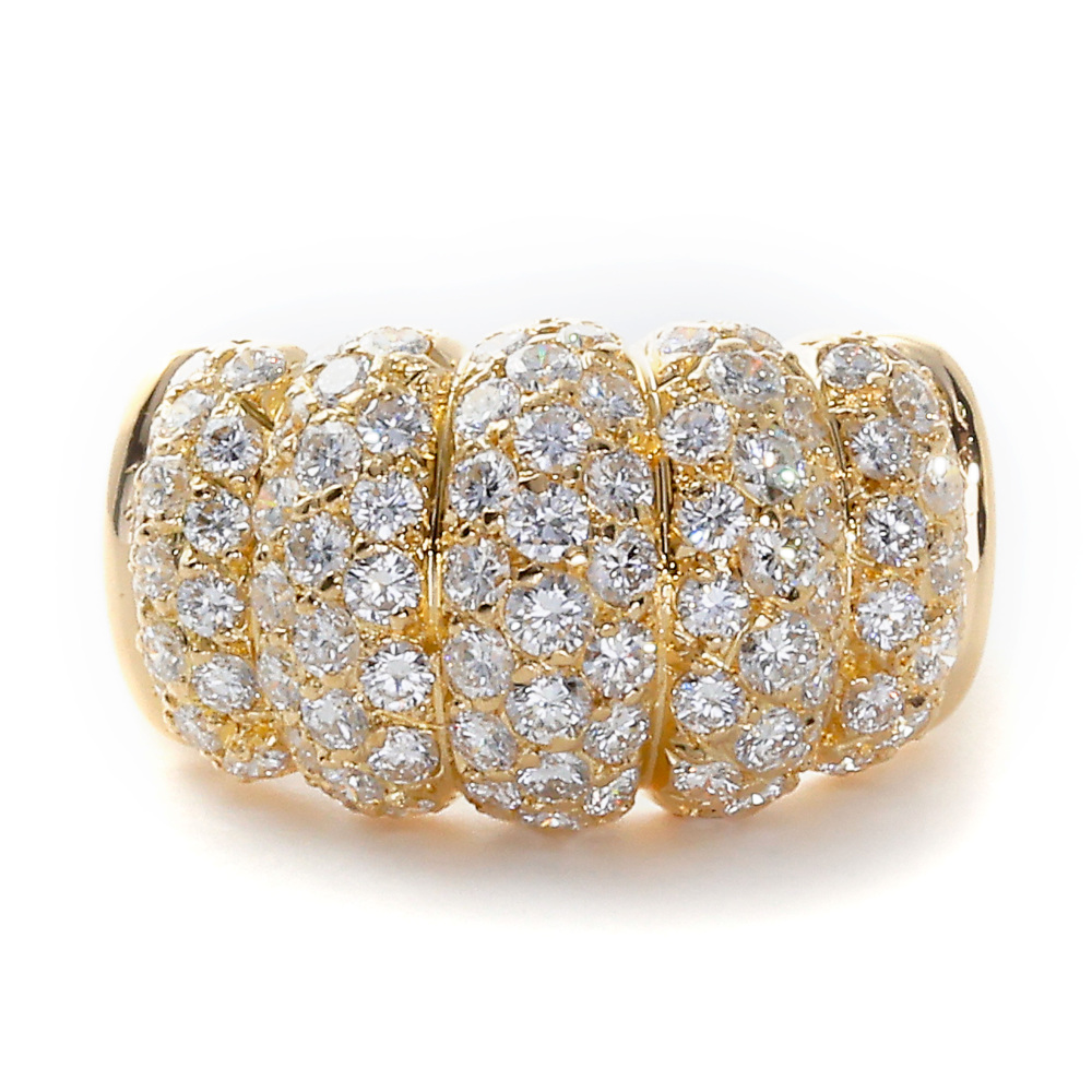 Van Cleef & Arpels Diamond K18 Yellow Gold Ring