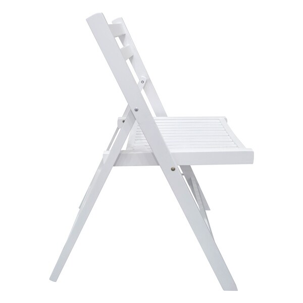 Furniture Slatted Wood Folding Special Event Chair ,Set of 4
