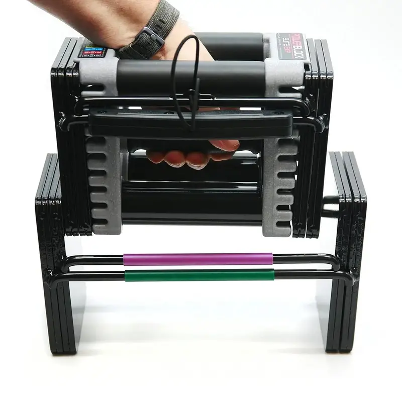 PowerBlock Elite EXP 50 lb Expandable Dumbbell Set – Space-Saving Adjustable Strength Training