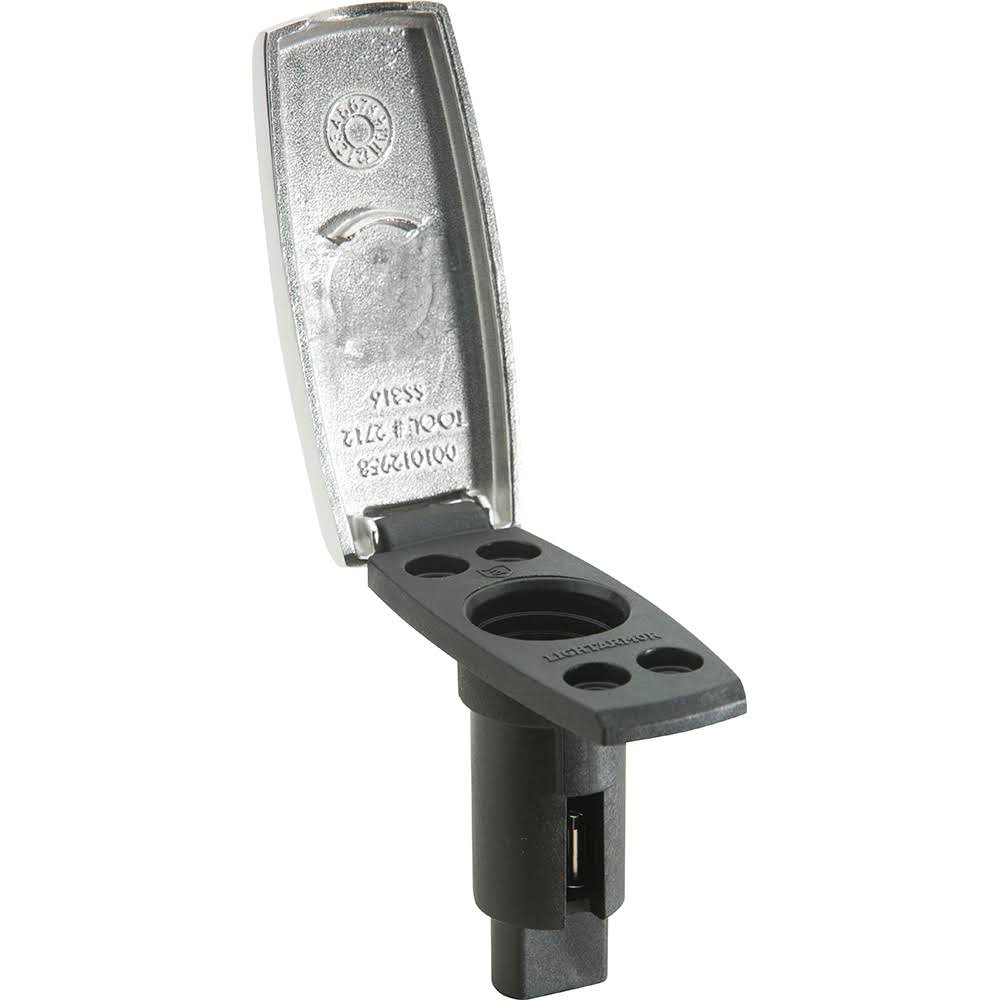 Attwood LightArmor Plug-In Base - 2 Pin - Stainless Steel - Rectangle (910V2SS-7)