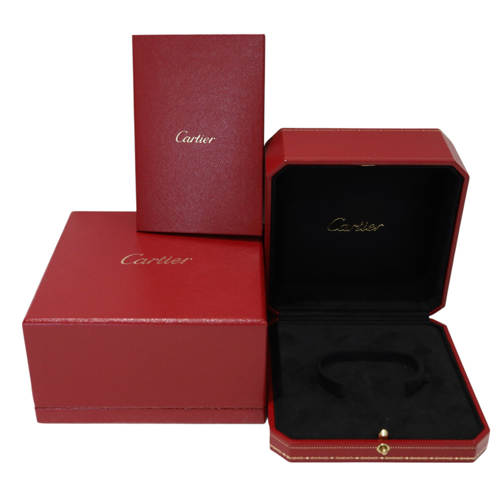 Cartier Love Classic Model Pave Diamond Bracelet 18K Rose Gold N6036900
