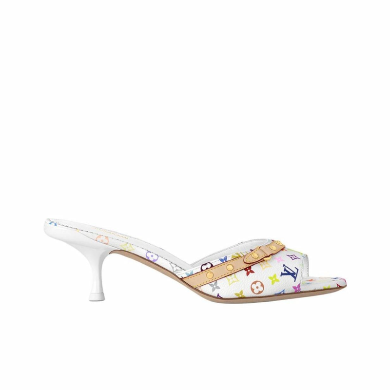 Louis Vuitton LV Takashi Murakami Leather Slippers