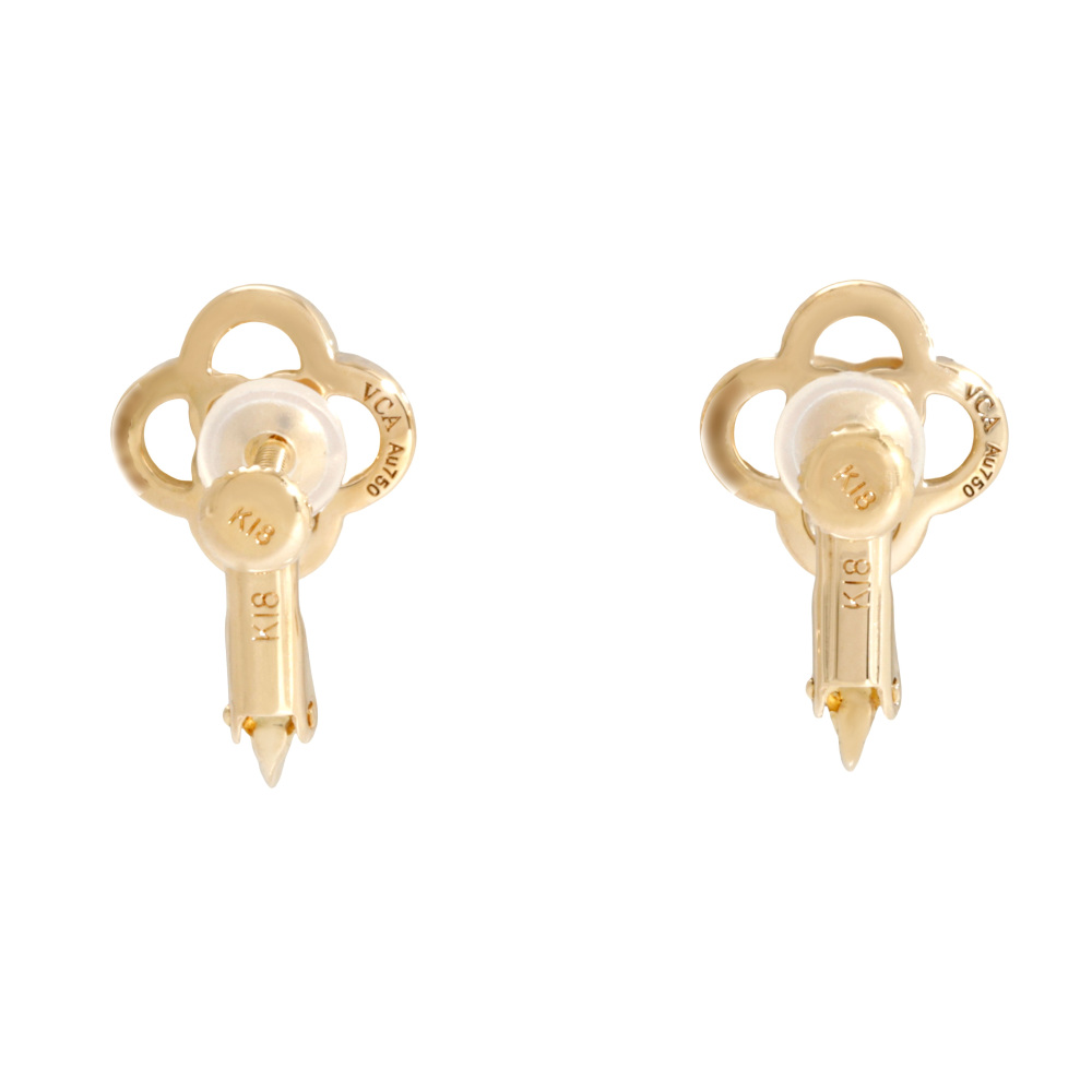 Van Cleef & Arpels Pure Alhambra Earrings 18K Yellow Gold VCARA38800