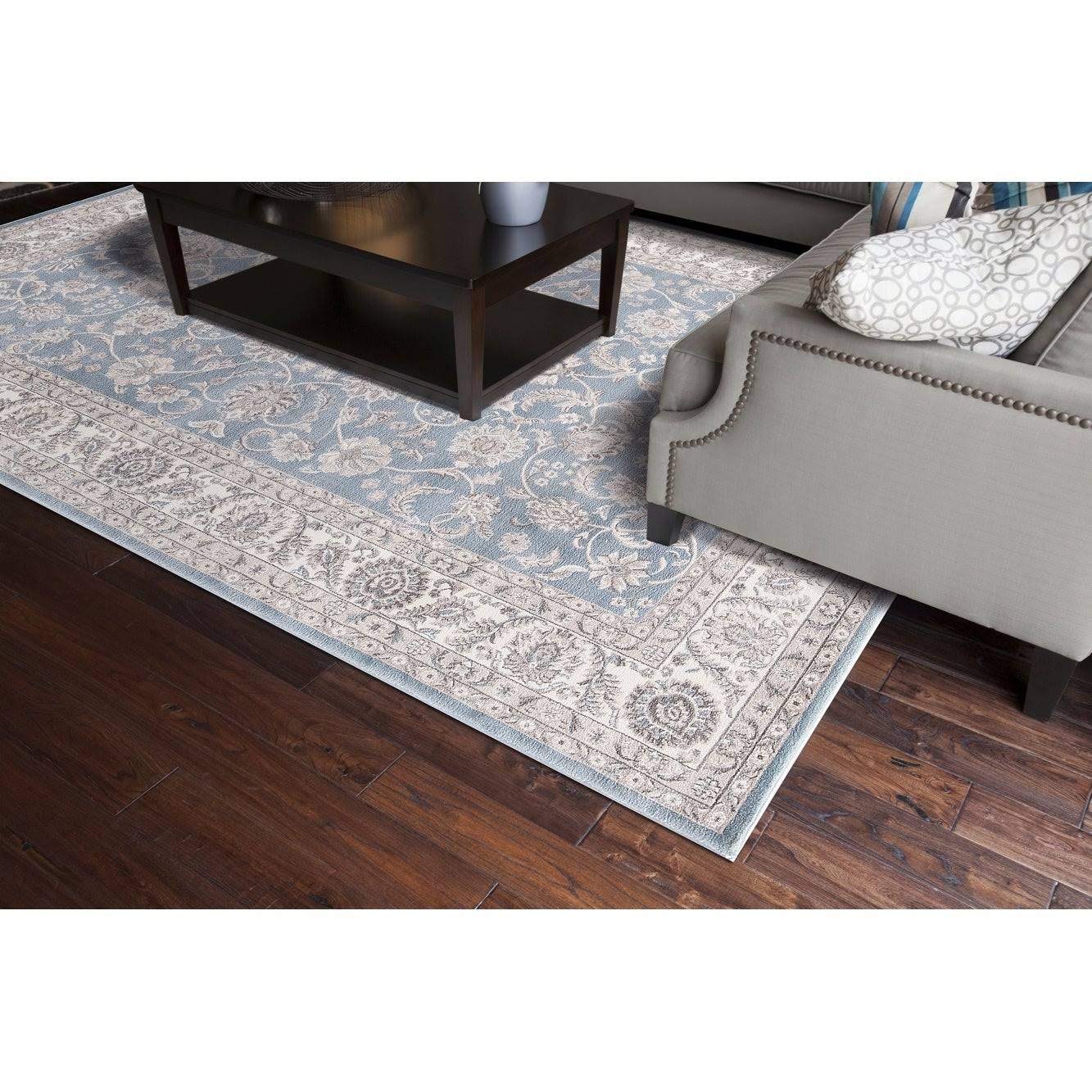 Concord Global 28157 7 ft 10 in x 9 ft 10 in Kashan Bergama Green