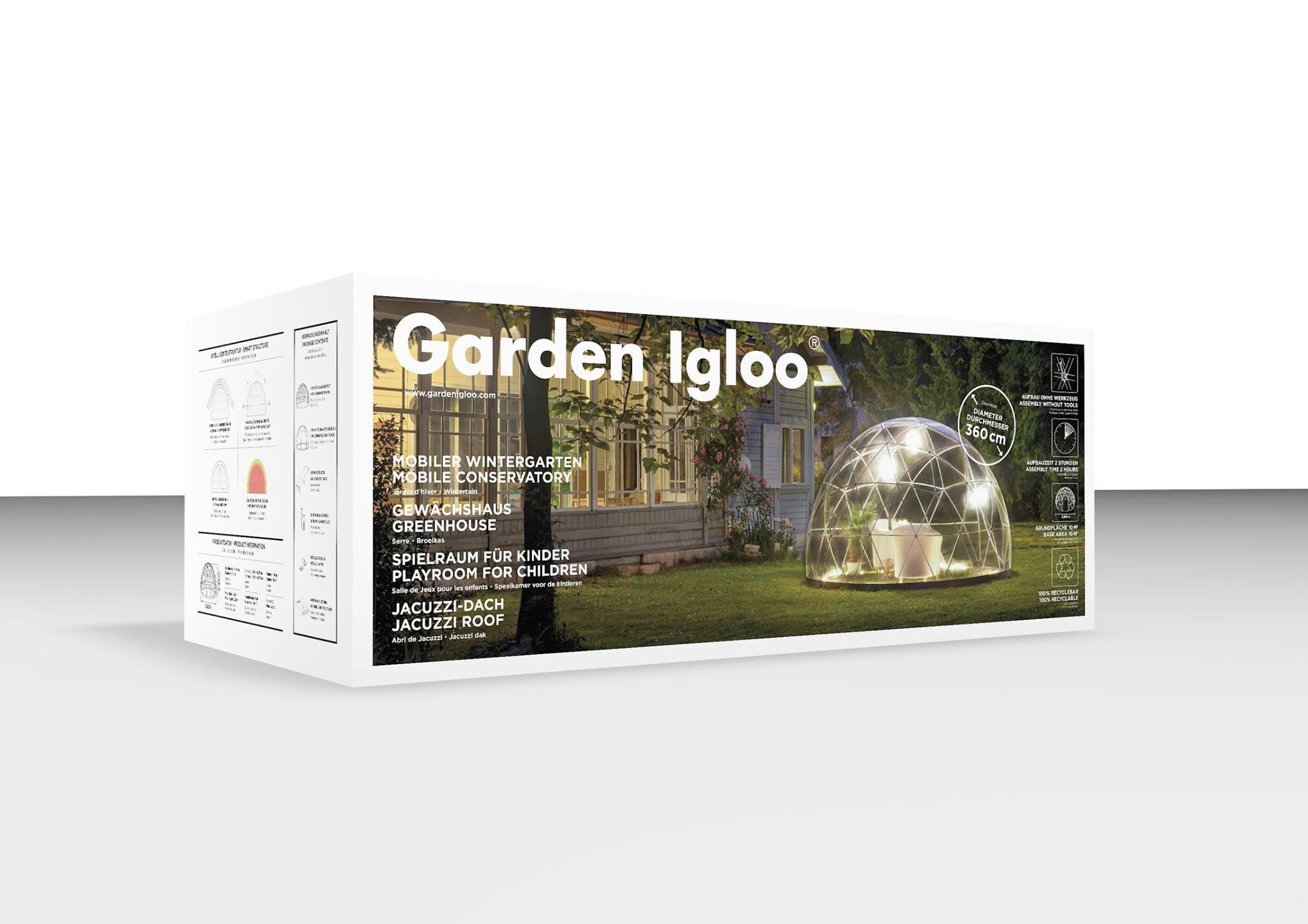 12′ Walk-In Garden Dome Igloo