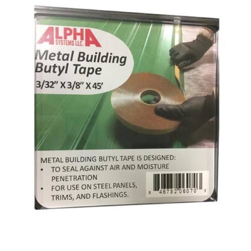 Alpha System Q130181 0.12 x 1 in. Butyl Tape White