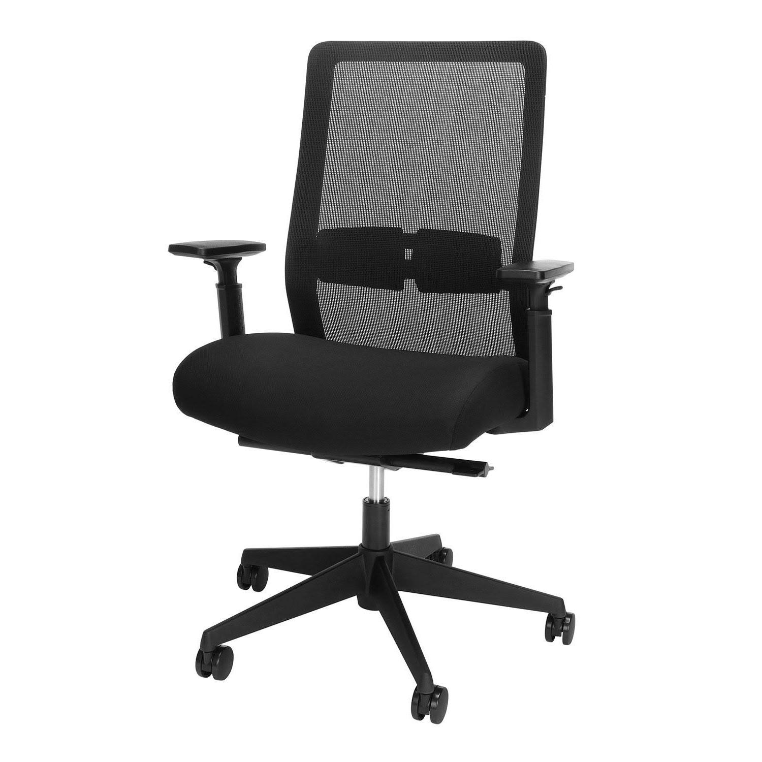 BSX155VA10T Basyx Biometryx Commercial-Grade Task Office Chair – Black