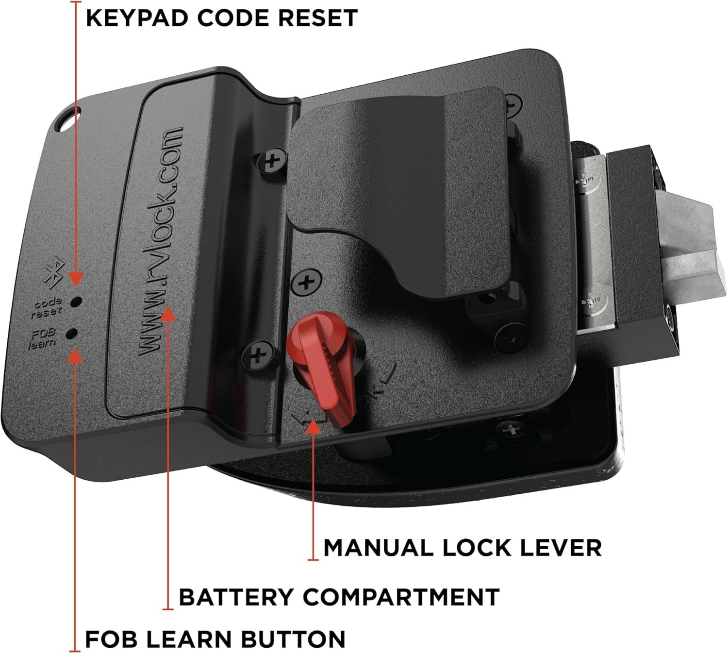 Premium Metal RV Door Lock with Keypad and Remote, Secure and Convenient Keyless Camper Door Lock Replacement, Durable Replacement for Trailers, Patented Security Technology