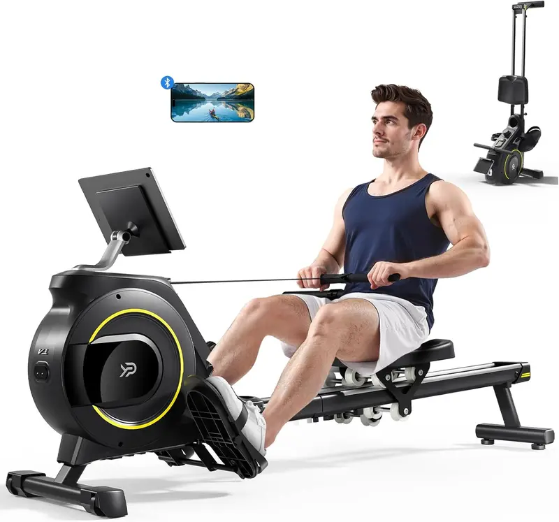 Quiet Magnetic Rowing Machine for Home Use – 350 LB Capacity, 16 Resistance Levels