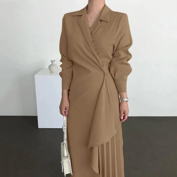 Elegant Wrap Maxi Dress | Sophisticated A-Line StyleClistos