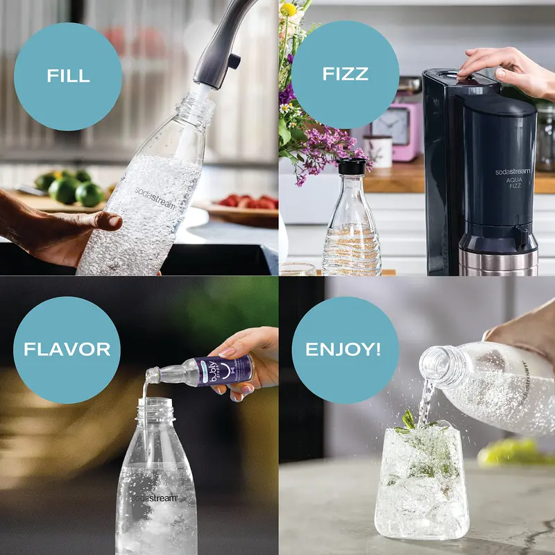 SodaStream Aqua Fizz Home Carbonation System – Sparkling Water Maker