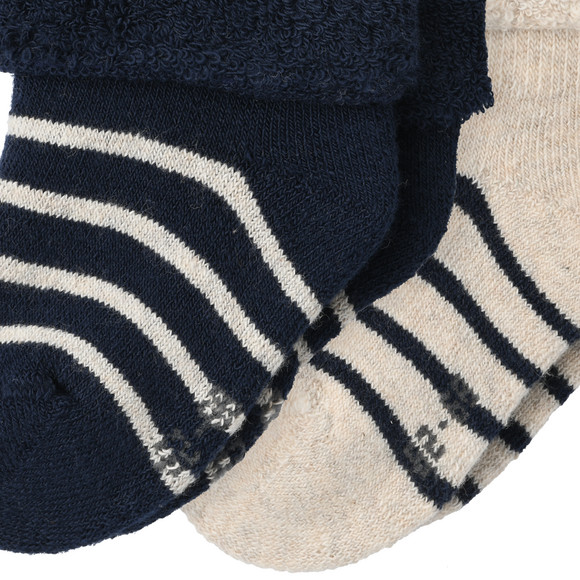 Topomini 2 Paar Newborn Socken mit Umschlagbündchen