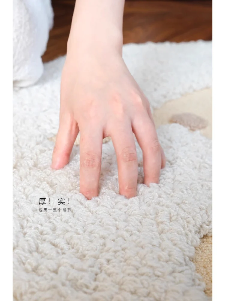 CP088 - Loew* Swiss Sheep Ball Series / Hand-woven Wool Loop Bedside Carpet Entrance Carpet Mirror Carpet