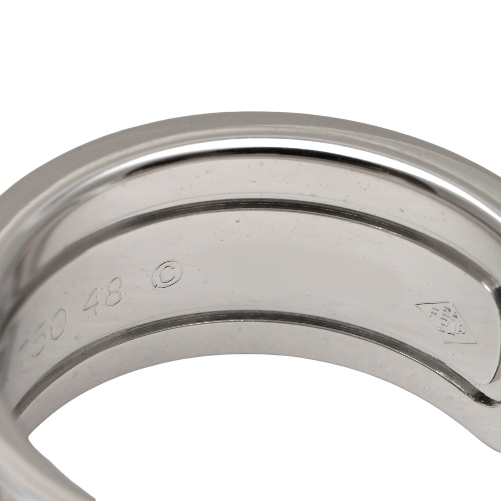 Cartier 2C C Do Wide Lm Ring 18K White Gold Diamond