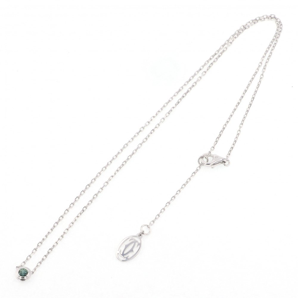 Cartier Damour (diamant Leger) Necklace 18K White Gold Sapphire