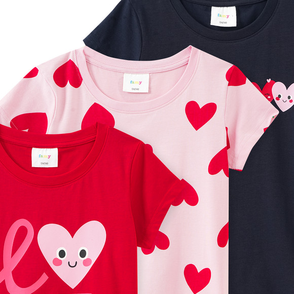 Famy 3 Mädchen T-Shirts mit Prints