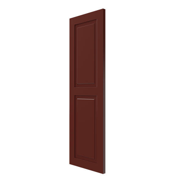 Ekena Millwork CWR12X055CRC 12x22W x 55x22H Exterior Composite Raised Panel Shutters (Per Pair), Cottage Red