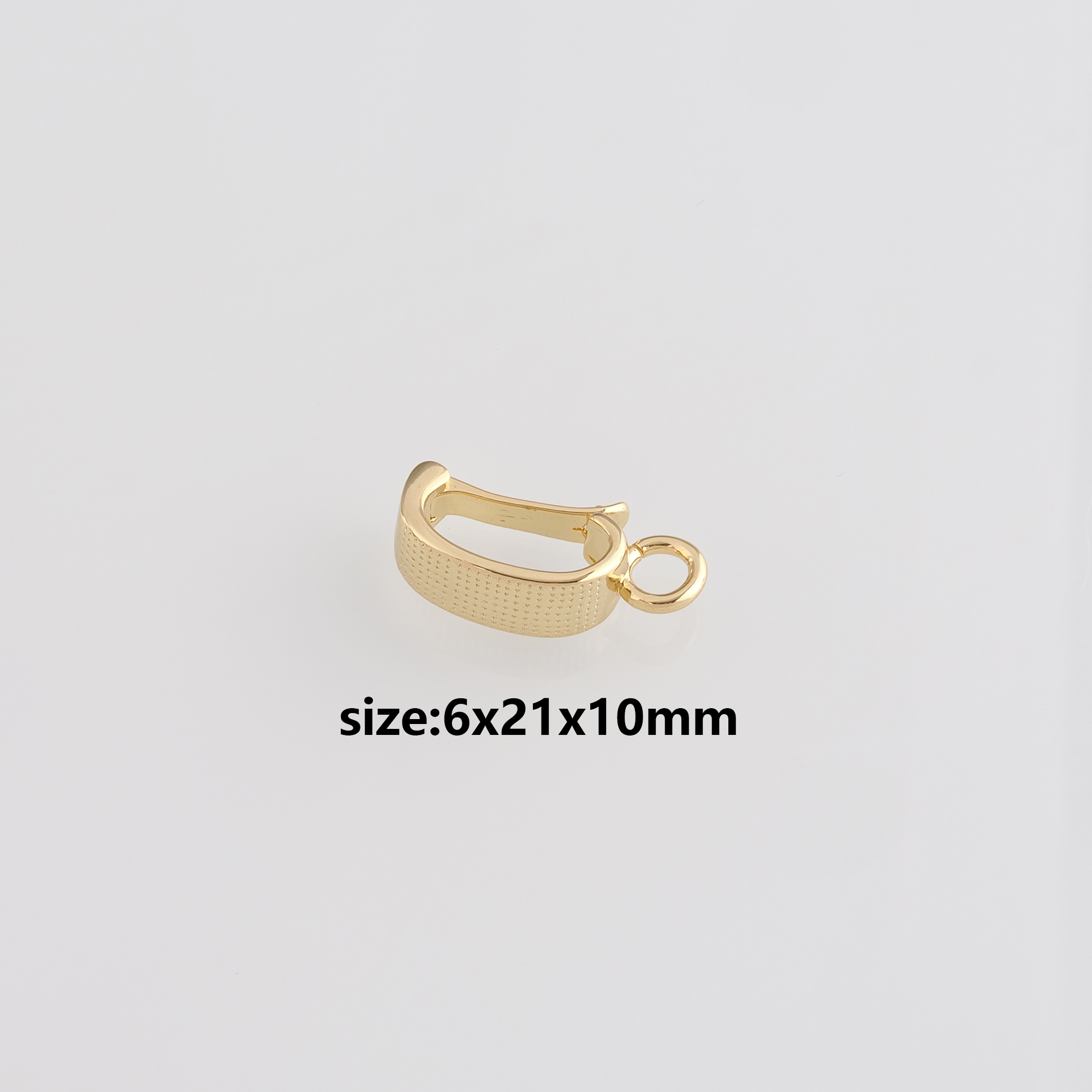 18K Gold Filled Oval Spring Clasp,Push Gate Buckle Bracelet Necklace for DIY Jewelry Finding Necklace Bracelet