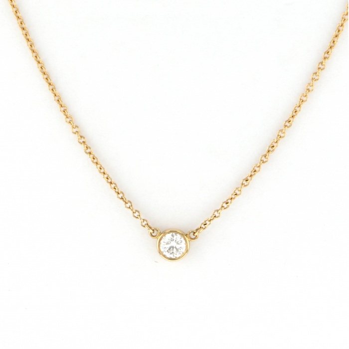 Tiffany & Co. By the Yard Diamond Necklace 18K Yellow Gold