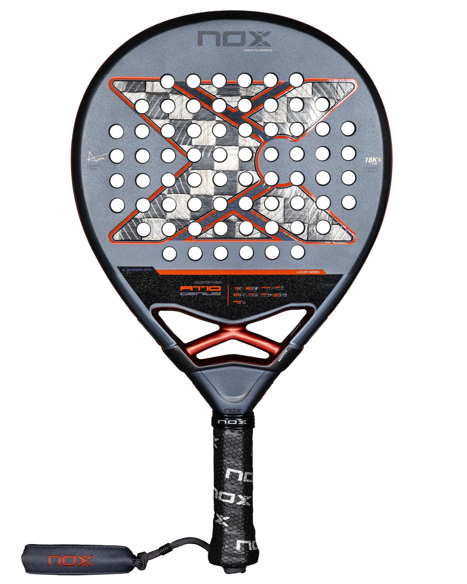 Nox AT10 Luxury GENIUS 18K Alum by Agustín Tapia Padel Racket