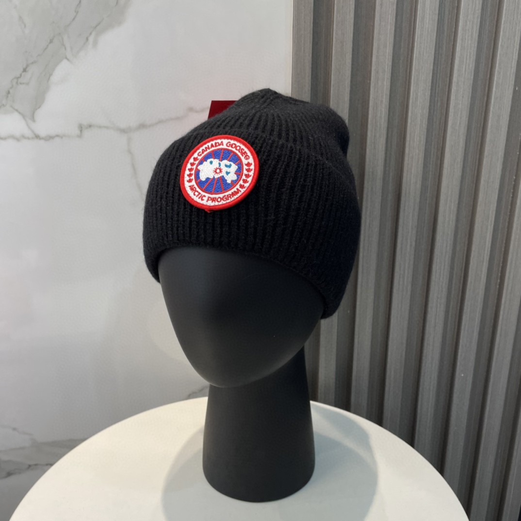 Canada Goose Logo Beanie Warm Hats - cnluxepick
