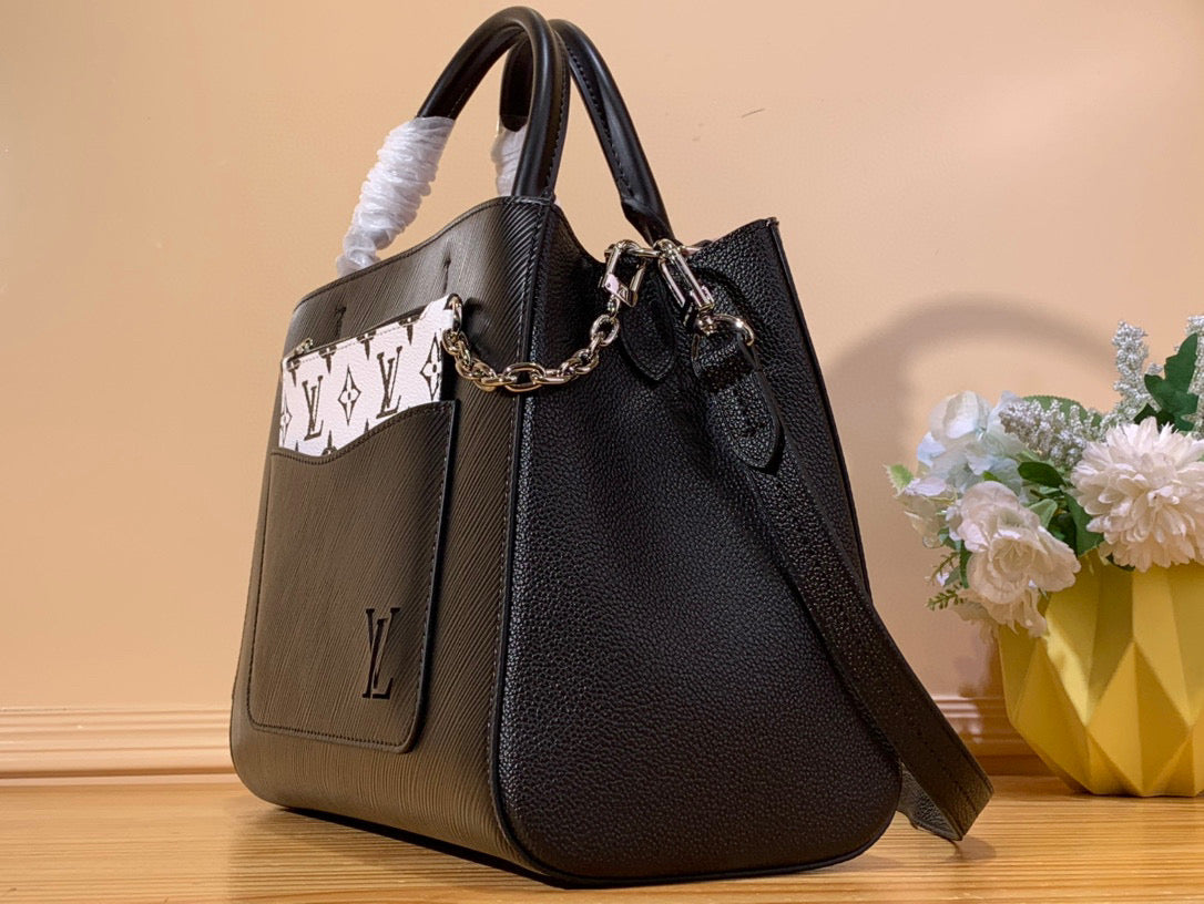 Louis Vuitton Marelle Tote Mm 30Cm Black