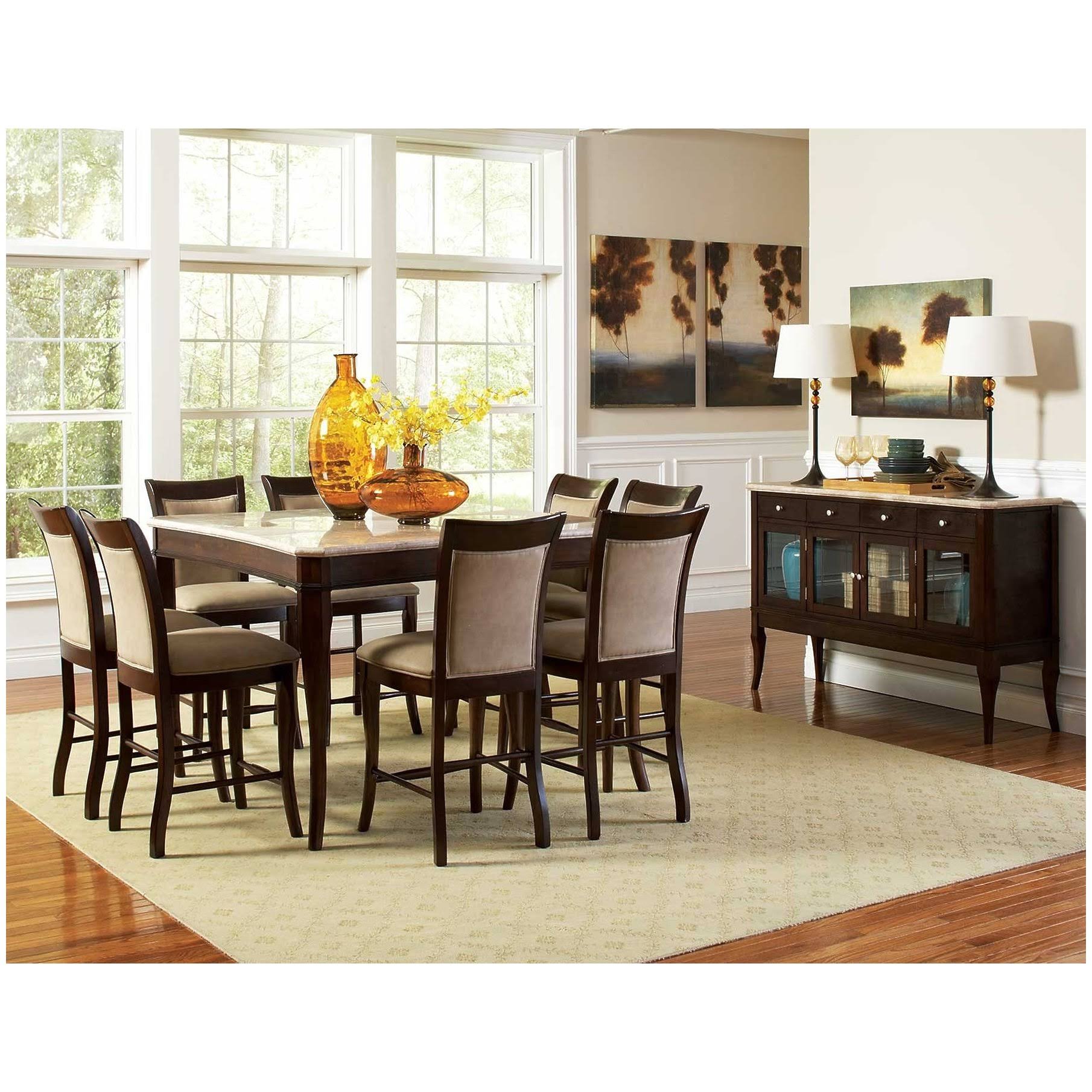 Steve Silver Margot Counter Chair, Black/Brown - 2 count