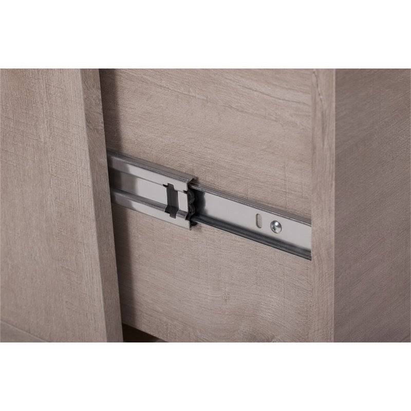 Scranton u0026 Co 2 Drawer Mobile Pedestal in Washed Gray - SC-1453746